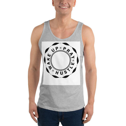 Wake up Pray Hustle Poker chip Unisex Tank Top - MaxGrace Apparel