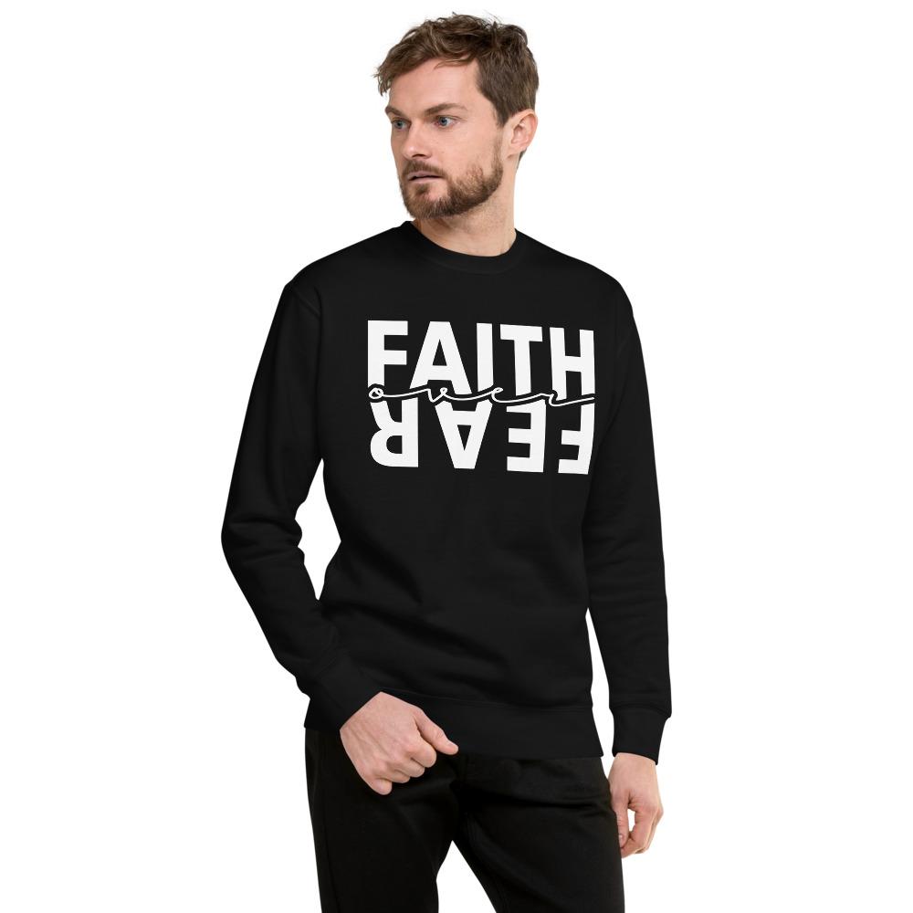 Faith Over Fear - Unisex Fleece Pullover - MaxGrace Apparel