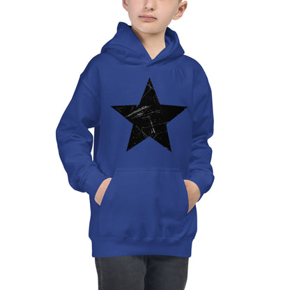 Star Scratch Black - Kids Hoodie