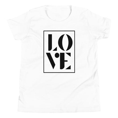 Love Frame Black - Youth Short Sleeve T-Shirt - MaxGrace Apparel