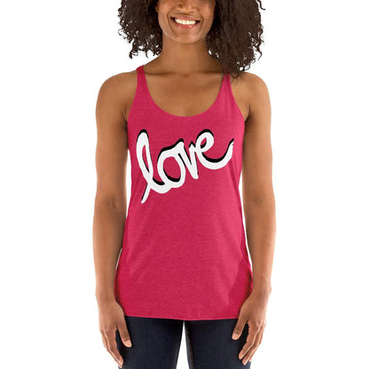 Love - Women's Racerback Tank - MaxGrace Apparel