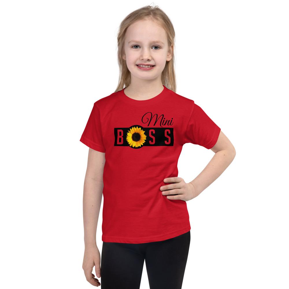 Mini Boss Sunflower - Short sleeve kids t-shirt - MaxGrace Apparel