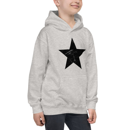 Star Scratch Black - Kids Hoodie