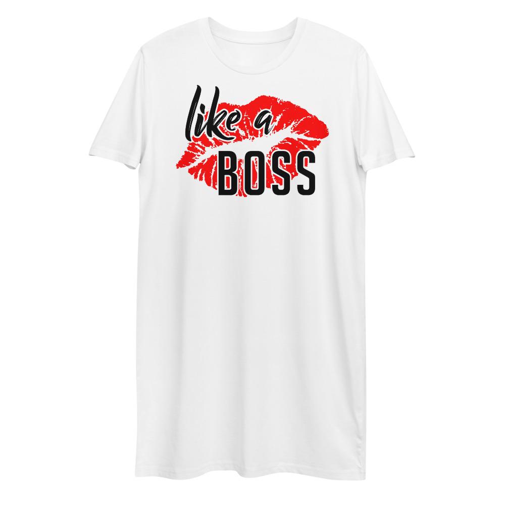 Like a Boss - Organic cotton t-shirt dress - MaxGrace Apparel