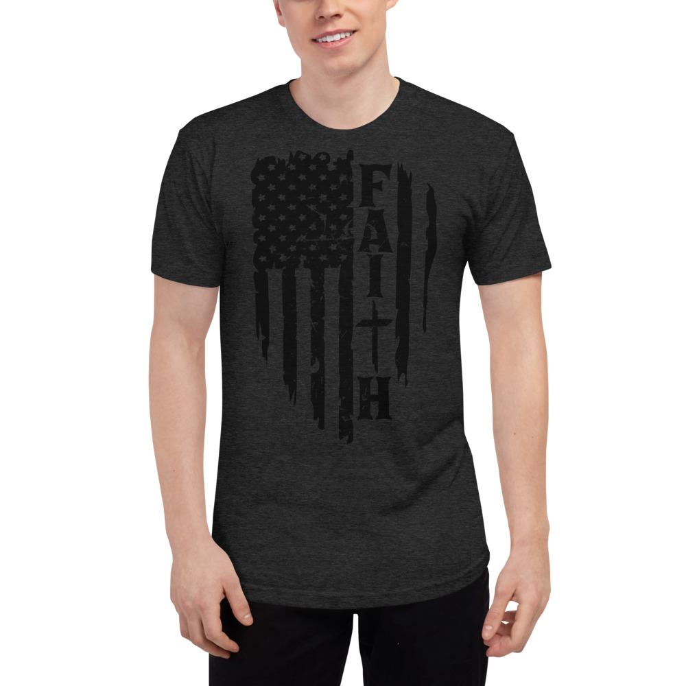 Faith Unisex Tri-Blend Track Shirt - MaxGrace Apparel