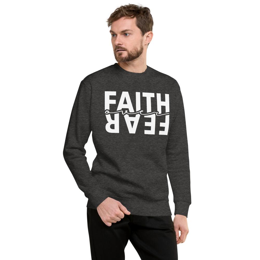 Faith Over Fear - Unisex Fleece Pullover - MaxGrace Apparel