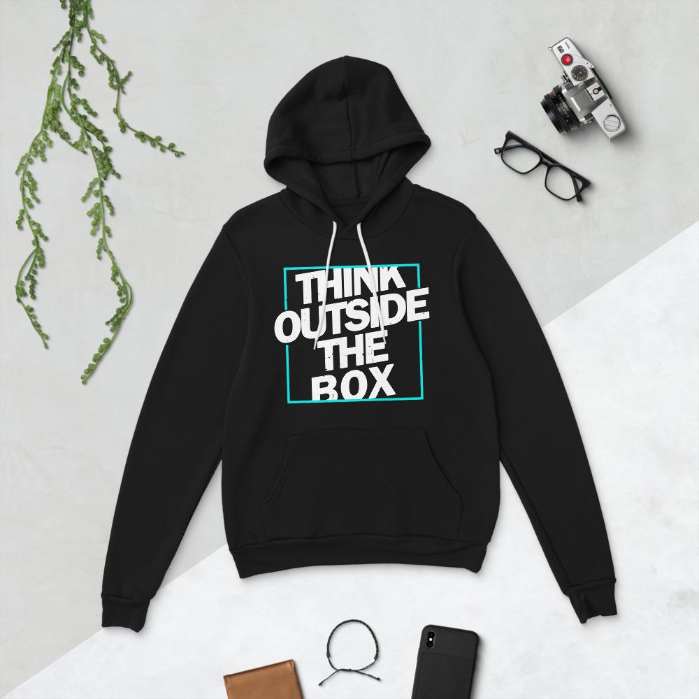 Think Outside the Box Unisex hoodie - MaxGrace Apparel