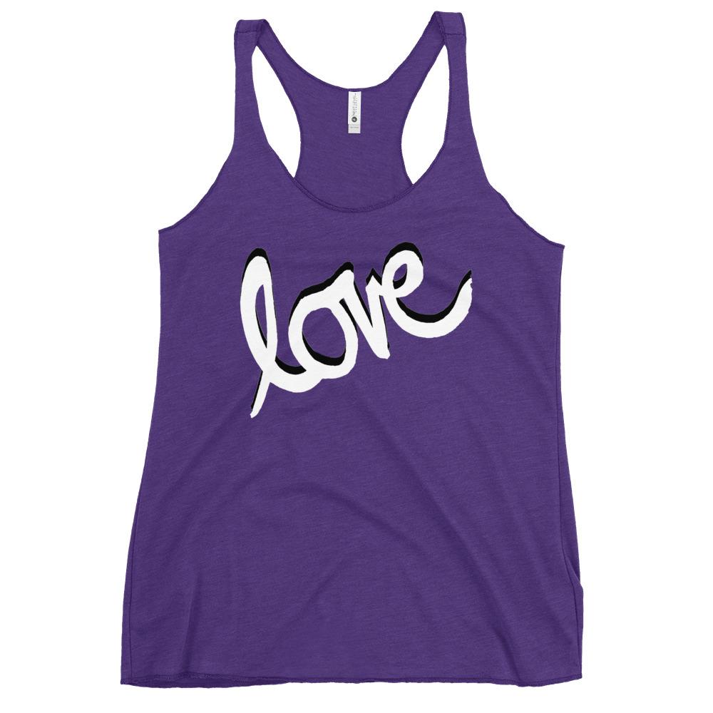 Love - Women's Racerback Tank - MaxGrace Apparel