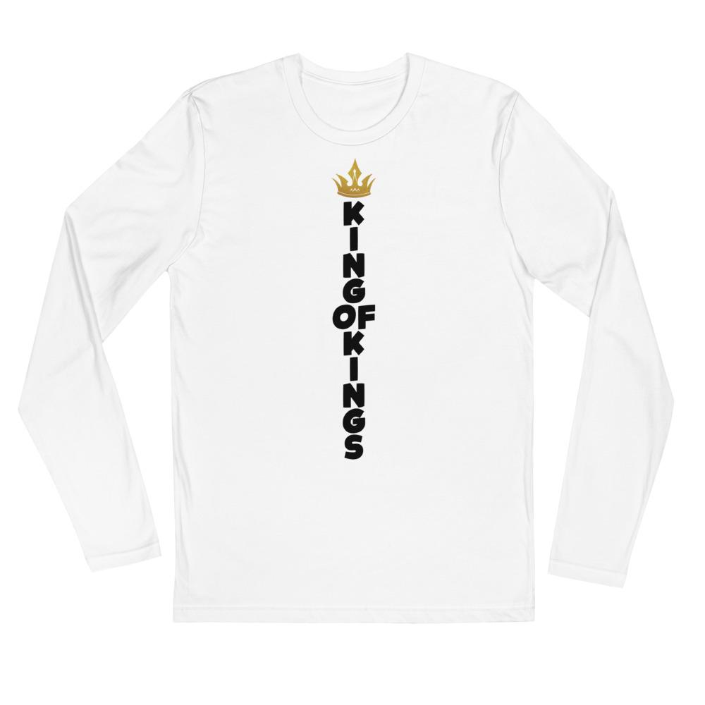 King of King Vertical Long Sleeve Fitted Crew - MaxGrace Apparel