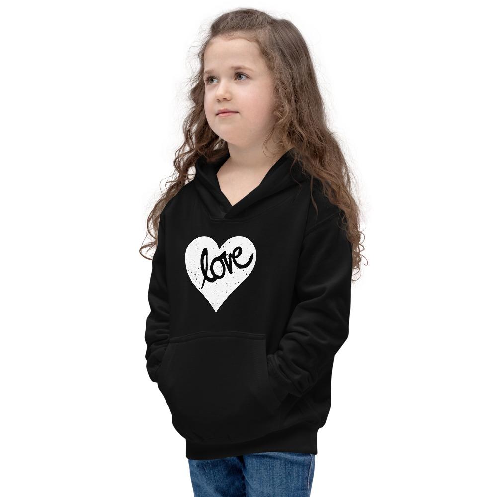 Heart Scratched, Love - Kids Hoodie - MaxGrace Apparel