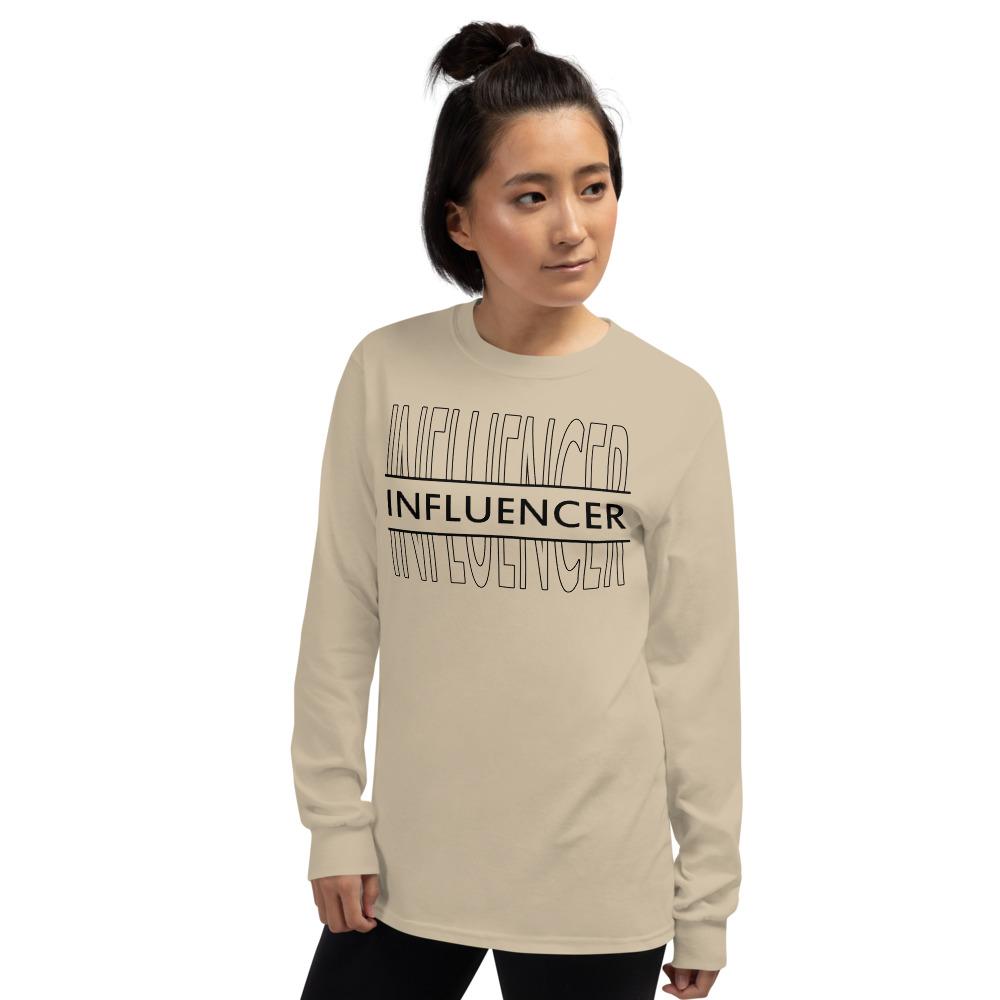 Influencer @LL - Men’s Long Sleeve Shirt - MaxGrace Apparel