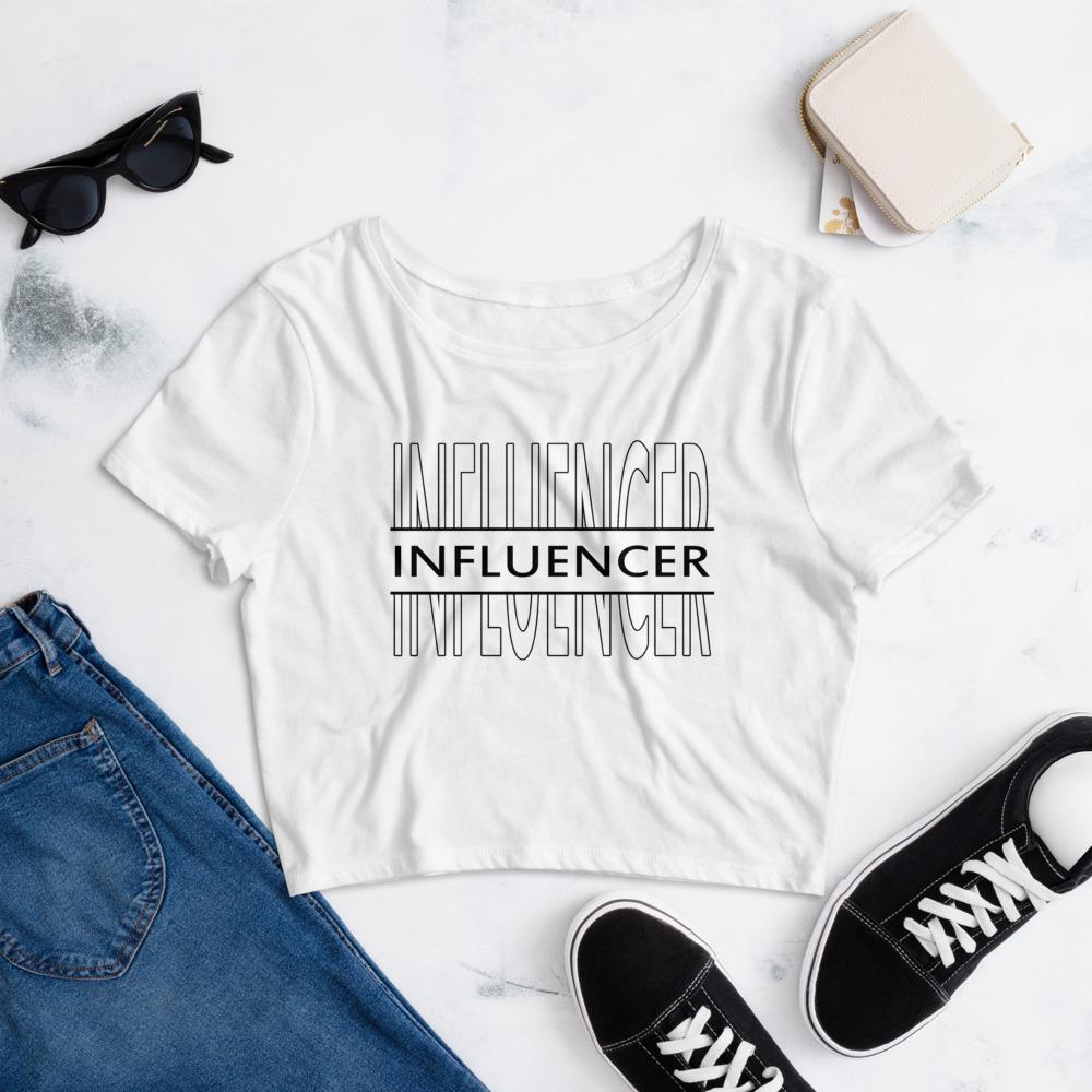 Influencer Screen - Women’s Crop Tee - MaxGrace Apparel