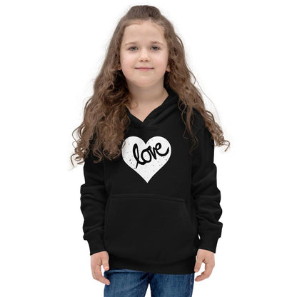 Heart Scratched, Love - Kids Hoodie - MaxGrace Apparel