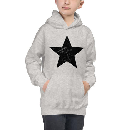 Star Scratch Black - Kids Hoodie - MaxGrace Apparel