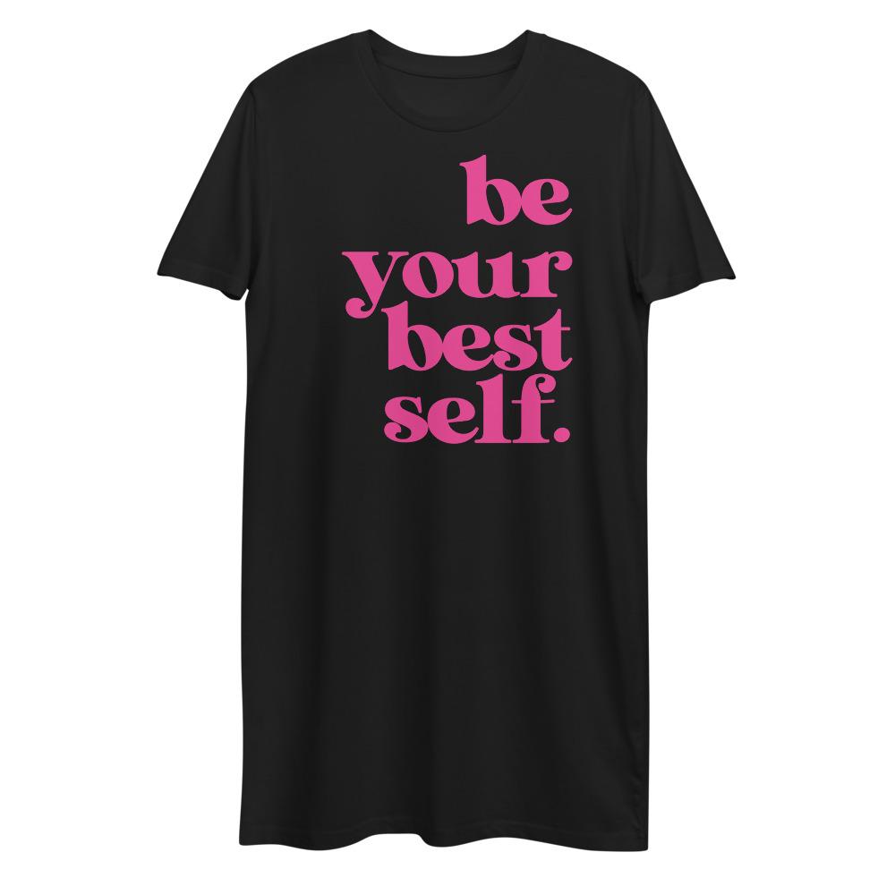 Be your best self Organic cotton t-shirt dress - MaxGrace Apparel