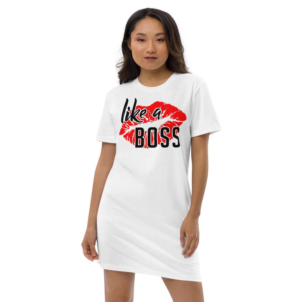 Like a Boss - Organic cotton t-shirt dress - MaxGrace Apparel