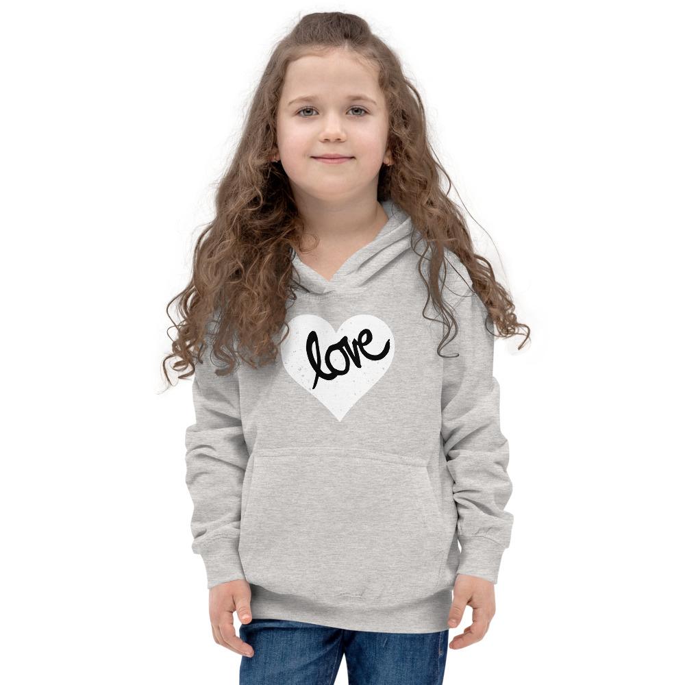 Heart Scratched, Love - Kids Hoodie - MaxGrace Apparel