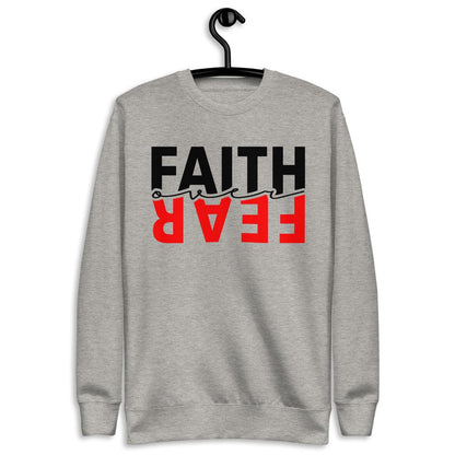 Faith Over Fear - Unisex Fleece Pullover - MaxGrace Apparel