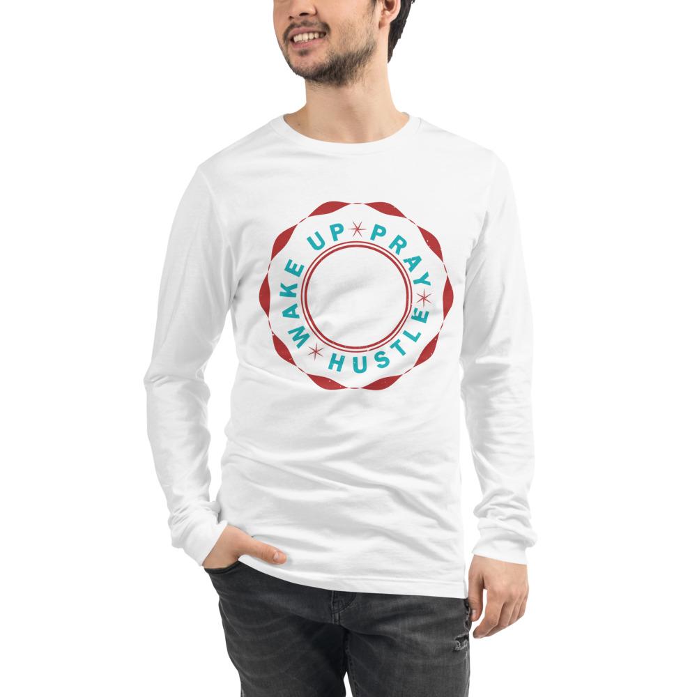 Wake up Pray Hustle Poker chip Unisex Long Sleeve Tee - MaxGrace Apparel