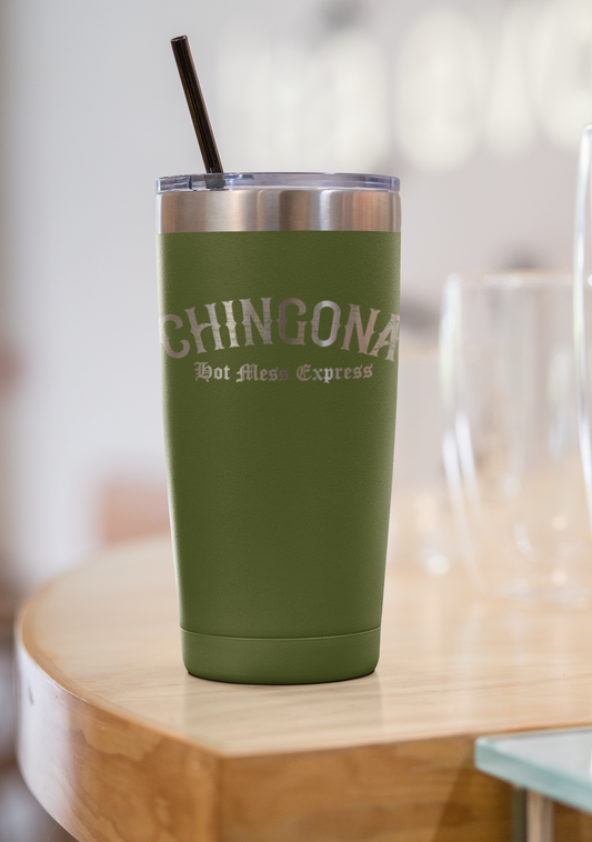 Custom Text Laser Engraved Tumbler - Double Side Engraving